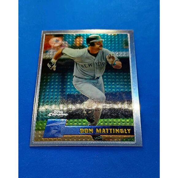 1996 1st FIRST Topps Chrome #56 Don Mattingly NY Yankees ICONIC SET - Picture 6 of 8